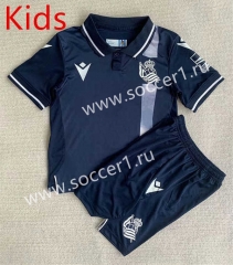 2023-2024 Real Sociedad 2nd Royal Blue Kids/Youth Soccer Uniform-AY