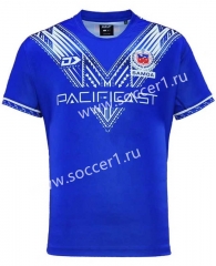2024 Samoa Home Blue Thailand Rugby Shirt