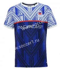 2024 World Cup Samoa Away Blue Thailand Rugby Shirt