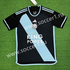 (S-4XL) 2023-2024 Leicester City Black Thailand Soccer Jersey AAA-403