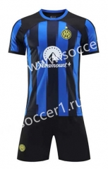 2023-2024 Inter Milan Home Blue&Black Soccer Uniform-1506