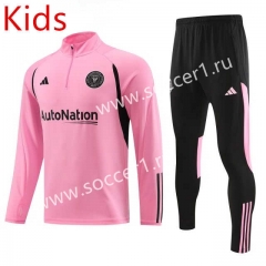 2023-2024 Inter Miami CF Pink Kids/Youth Soccer Tracksuit-411