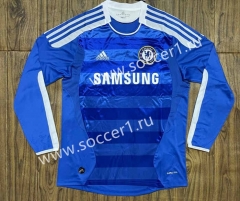 Retro Version 11-12 Chelsea Home Blue Thailand LS Soccer Jersey AAA-SL