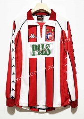 Retro Version 99-01 Red Star Belgrade Home Red&White LS Thailand Soccer Jersey AAA-7505