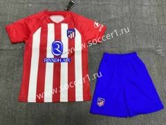 2023-2024 Atletico Madrid Home Red&White Soccer Uniform-1506