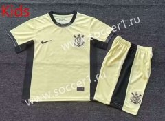 2023-2024 Corinthians 2nd Away Yellow Kids/Youth Soccer Unifrom-7209