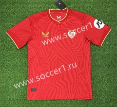 (S-4XL) 2023-2024 Sevilla Away Red Thailand Soccer Jersey AAA-403