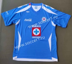 Retro Version 2008 Cruz Azul Home Blue Thailand Soccer Jersey AAA-2044