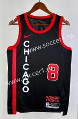 2024 City Edition Chicago Bulls Black #8 NBA Jersey-311