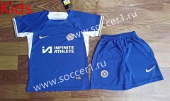 2023-24 Chelsea Home Blue Kid/Youth Soccer Uniform-709