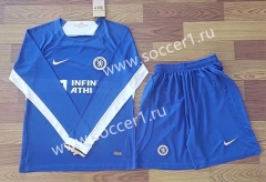 2023-2024 Chelsea Home Blue LS Soccer Uniform-709