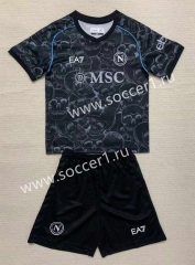2023-24 Halloween Napoli Black Soccer Uniform-AY