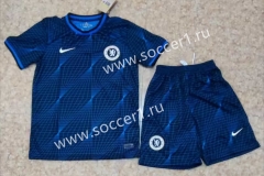 2023-2024 Chelsea Away Blue Soccer Uniform-718