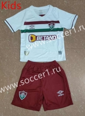 2023-24 Fluminense de Feira Away White Kids/Youth Soccer Uniform-507