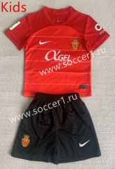 2023-2024 RCD Mallorca Home Red Kids/Youth Soccer Uniform-AY