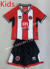 2023-24 Sheffield United Home White&Red Kid/Youth Soccer Uniform-AY