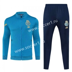 2023-24 Porto Blue Thailand Soccer Jacket Uniform -HR