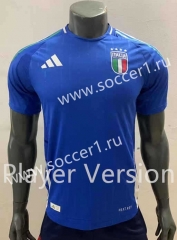 Player Version 2024 European Cup Italy Home Blue Thailand Soccer Jersey AAA-518