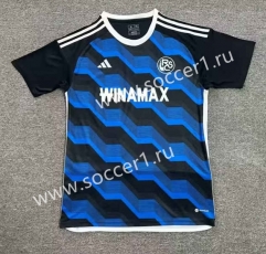 2023-24 RC Strasbourg 2nd Away Blue&Black Thailand Soccer Jersey AAA-512