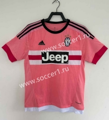 Retro Version 2015-2016 Juventus Away Pink Thailand Soccer Jersey AAA-811
