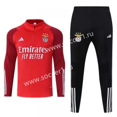 2023-24 Benfica Red Thailand Soccer Tracksuit Uniform-HR