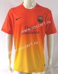 Retro Version 2012-2013 Barcelona Away Orange Thailand Soccer Jersey AAA-503