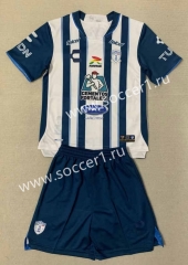 2023-24 Pachuca Home White&Blue Soccer Uniform-AY