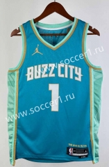 2024 City Version Charlotte Hornets Blue #1 NBA Jersey-311