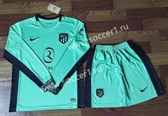 2023-24 Atletico Madrid 2nd Away Green LS Soccer Uniform-709