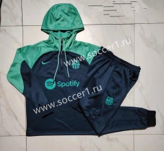 2023-24 Barcelona Royal Blue Thailand Soccer Tracksuit With Hat-815