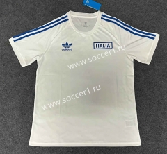 Retro Version Italy White Thailand Soccer Jersey AAA-3066