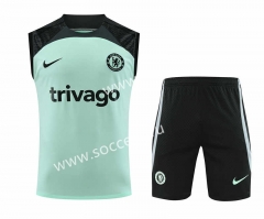 2023-24 Chelsea Green&Black Thailand Soccer Vest Uniform-418