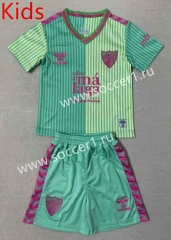 2023-2024 Málaga 2nd Away Green Kids/Youth Soccer Uniform-AY