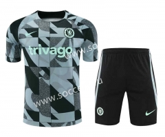 2023-24 Chelsea Black&Green Thailand Training Soccer Uniform-418
