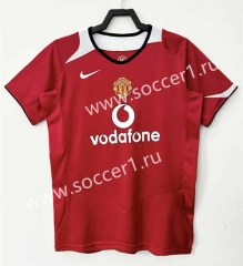 Retro Version 05-06 Manchester United Home Red Soccer Jersey AAA-811