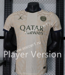 Player Version 2023-2024 Paris SG 3rd Away Light Yellow Thailand Jersey-888