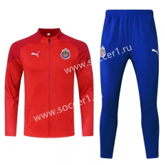 2023-24 Deportivo Guadalajara Red Thailand Soccer Jacket Uniform-HR