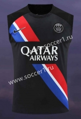 2023-2024 Paris SG Black Thailand Training Soccer Vest -418