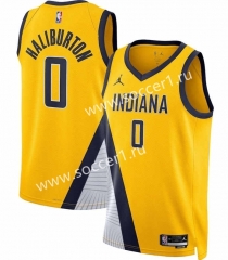 2024 Flying Limit Version Indiana Pacers Yellow #0 NBA Jersey-311
