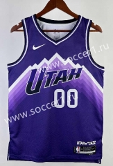 2024 City Version Utah Jazz Purple #00 NBA Jersey-311