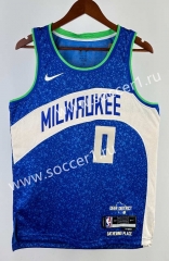 2024 City Version Milwaukee Bucks Blue #0 NBA Jersey-311