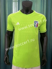 2023-24 Italy Goalkeeper Fluorescent Thailand Soccer Jersey AAA-305