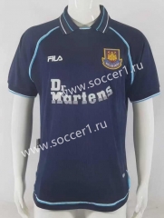 Retro Version 99-01 West Ham United 2nd Away Royal Blue Thailand Soccer Jersey AAA-503