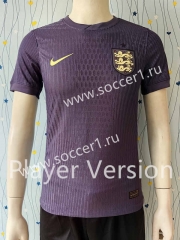 Player Version 2024-25 England Away Dark Purple Thailand Soccer Jersey AAA-807