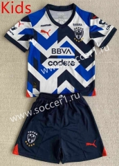 2023-2024 Monterrey 2nd Away Royal Blue Kids/Youth Soccer Uniform-AY