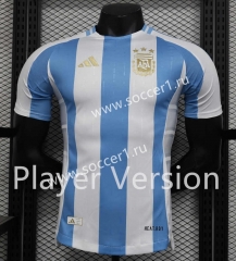 Player Version 2024-25 Argentina Home Blue&White Thailand Soccer Jersey AAA-888