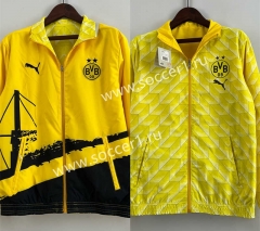 (S-3XL) 2024-25 Borussia Dortmund Yellow Double-Sided Wear Thailand Trench Coats-0255