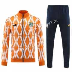2023-2024 Ivory Coast Orange Thailand Soccer Jacket Uniform-4627