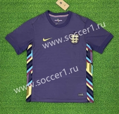 (S-4XL) 2024-25 England Away Purple Thailand Soccer Jersey AAA-403