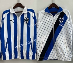(S-3XL) 2024-2025 Monterrey Blue&White Reversible Soccer Jacket Uniform-0255